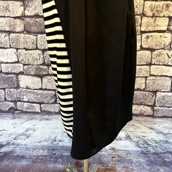 Bisou Bisou Black & White Short Sleeve Dress Size 3X - Picture 6 of 10